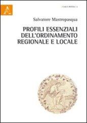 Profili essenziali dell'ordinamento regionale e locale