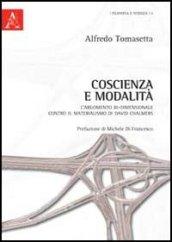 Coscienza e modalità. L'argomento bi-dimensionale contro il materialismo di David Chalmers