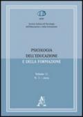 Psicologia dell'educazione e della formazione (2009): 11