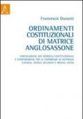 Ordinamenti costituzionali di matrice anglosassone