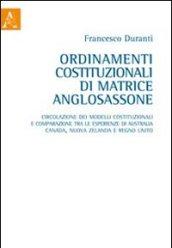 Ordinamenti costituzionali di matrice anglosassone