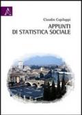 Appunti di statistica sociale
