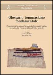 Glossario tommasiano fondamentale. Communicatio, questio, desiderium, experientia, conoscientia, contemplatio, electio, sanatio