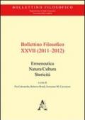 Bollettino filosofico (2011-2012): 27