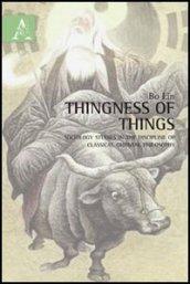 Thingness of Things. Sociology studies in discipline of classical oriental philsophy