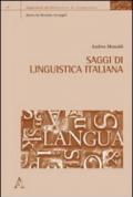 Saggi di linguistica italiana