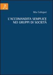 L'accomandita semplice nei gruppi di società