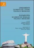 Lineamenti di dirito del lavoro italiano e brasiliano-Elementos de direito do trabalho italiano e brasileiro