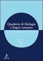 Quaderni di filologia e lingue romanze. Ricerche svolte nell'Università di Macerata. Con CD-ROM: 26