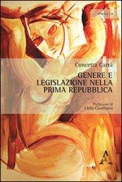 Genere e legislazione nella prima Repubblica