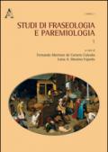 Studi di fraseologia e paremiologia: 1