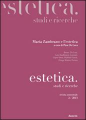 Estetica, studi e ricerche. Maria Zambrano e l'estetica