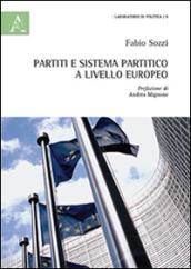 Partiti e sistema partitico a livello europeo