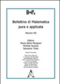 Bollettino di matematica pura e applicata: 7