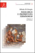 Insolubilia e proprietates terminorum
