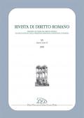 Rivista di diritto romano. Nuova serie (2020). Vol. 20