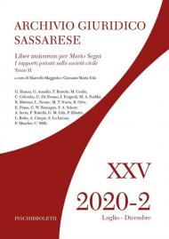 Archivio giuridico sassarese (2020). Vol. 2/2: Liber amicorum per Mario Segni