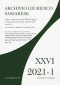 Archivio giuridico sassarese (2021). Vol. 1\3: Liber amicorum per Mario Segni.