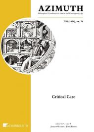 Azimuth. Philosophical coordinates in modern and contemporary age. Critical care-Cura critica. Ediz. bilingue