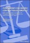 Fondamenti di diritto contrattuale europeo