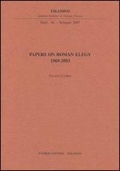 Papers on roman elegy