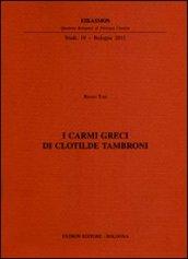 I carmi greci di Clotilde Tambroni