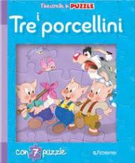 I tre porcellini. Finestrelle in puzzle