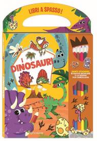 I dinosauri. Libri a spasso. Ediz. a colori. Con gomma. Con 6 matite bicolore