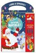 Evviva il Natale! Libri a spasso. Con adesivi. Ediz. a colori. Con gmatite bicolore, omma per cancellare