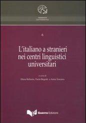 L'italiano a stranieri nei centri linguistici universitari