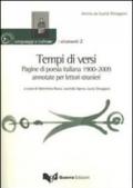 Tempi di versi. Pagine di poesia italiana 1900-2009 annotate per lettori stranieri
