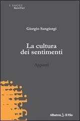 La cultura dei sentimenti. Appunti