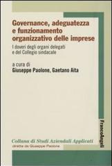 Governance, adeguatezza e funzionamento organizzativo delle imprese vol.6