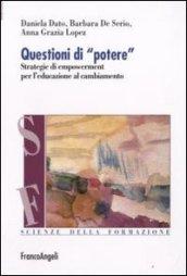 Questioni di «potere». Strategie di empowerment per l'educazione al cambiamento