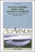 Uso della risora idrica nella provincia di Firenze. Risparmio, riuso, adattamento: come intervenire