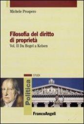 Filosofia del diritto di proprietà. 2.Da Hegel a Kelsen