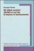 Gli istituti societari riferibili ai vari tipi di imprese in funzionamento