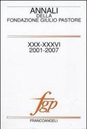 Annali della Fondazione Giulio Pastore (2001-2007)