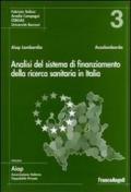 Analisi del sistema di finanziamento della ricerca sanitaria in Italia