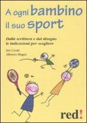 A ogni bambino il suo sport. Dalla scrittura e dal disegno le indicazioni per scegliere