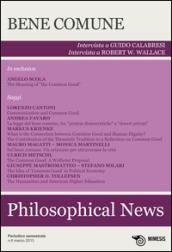 Philosophical news (2013). 6.Bene comune