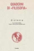 Distanza. Quaderni di «Filosofia»