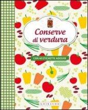 Conserve di verdura. Con adesivi