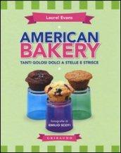 American bakery. Tanti golosi dolci a stelle e strisce