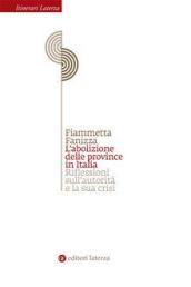 L'abolizione delle province in Italia. Riflessioni sull'autorità e la sua crisi