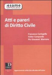 Atti e pareri di diritto civile