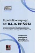 Il pubblico impiego nel D.L. n. 101/2013