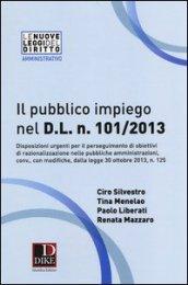 Il pubblico impiego nel D.L. n. 101/2013