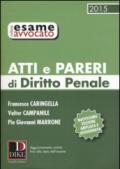 Atti e pareri di diritto penale 2015. Con aggiornamento online