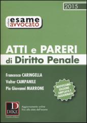 Atti e pareri di diritto penale 2015. Con aggiornamento online